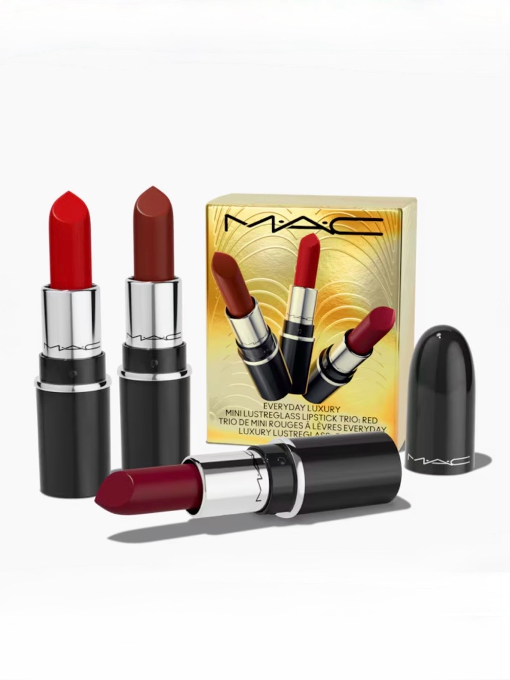 Mac EveryDay Luxury Lustreglass Mini Lipstick Trio
